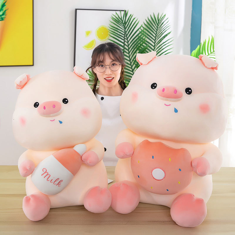 Soft Plush Piggy Toy Stuffed Animals Pillow Pink Sleeping Pig Toys - Koela Bear relief koala koela bear breathing koala breathing taddy