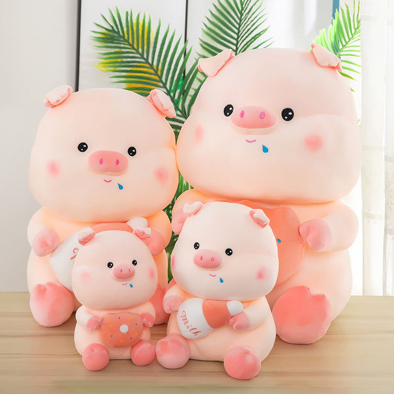 Soft Plush Piggy Toy Stuffed Animals Pillow Pink Sleeping Pig Toys - Koela Bear relief koala koela bear breathing koala breathing taddy